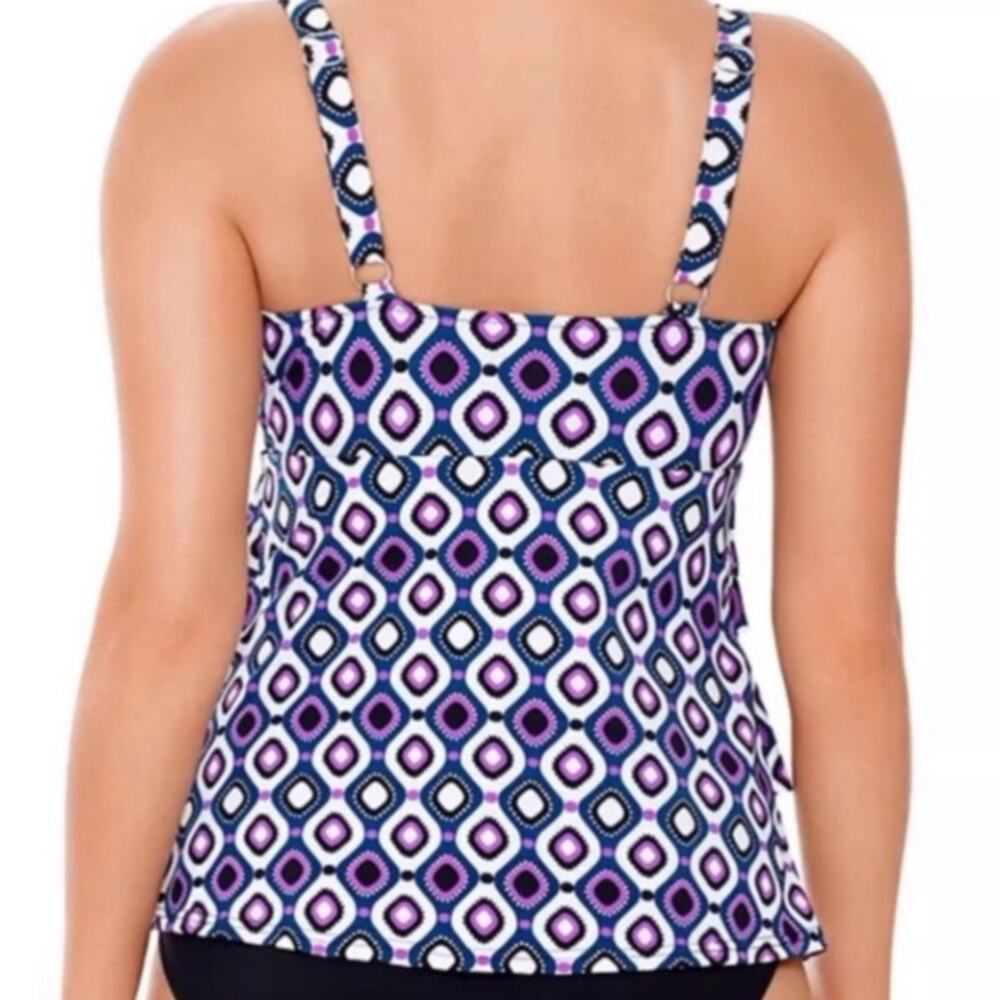 Swim Solution Tired one pice swim suit Sz 8 - Picture 2 of 8